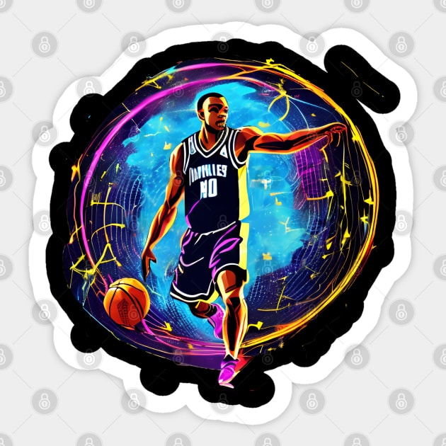 Basketball Dreams Sticker by bagaiART